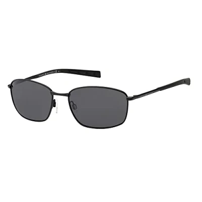 Abbildung von TOMMY HILFIGER Mens TH 1768/S Sunglasses, Matte Black, 57