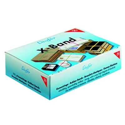 Abbildung von Läufer 50907 Rondella x Band, elastische Kreuzbänder, Gummibänder 100 11 mm, Durchmesser 65 100g Schachtel, Gummiband bunt sortiert
