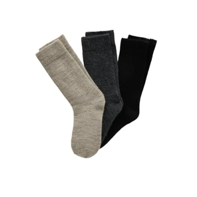 Abbildung von Damart Herren Lot 3 paires de chaussettes unies Thermolactyl. Freizeitsocken, Multicolore Noir, Normal