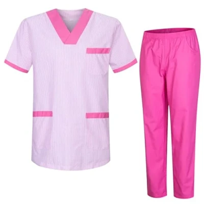 Abbildung von MISEMIYA Unisex Schrubb Set Medizinische UNIFORM mit Oberteil und Hose Large, Fuchsia T817