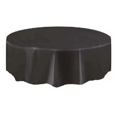 Abbildung von Tischdecke rund schwarz 213 cm