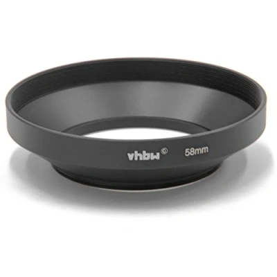 Abbildung von vhbw Weitwinkel Gegenlicht Streulicht Blende 58mm passend für Panasonic Lumix Vario 14 140 mm 3.5 5.6 Asph Power OIS.