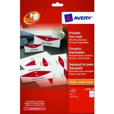 Abbildung von Avery Dennison L4794 10 Bedruckbare Dachaufsteller 5 Stück