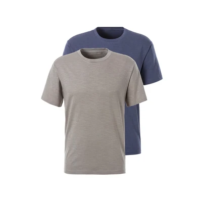 Abbildung von john devin 2 PACK Tshirt basic, Herren, Größe: Large, Khaki offwhite
