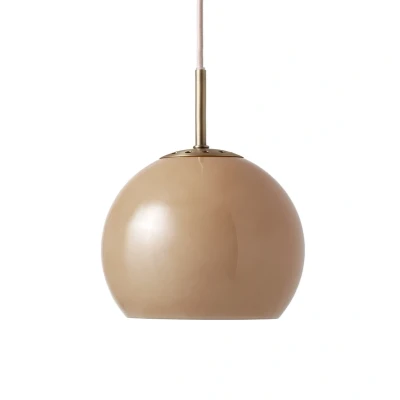 Abbildung von FRANDSEN Pendellampe Ball, cappuccino, Ø 18 cm, Glas