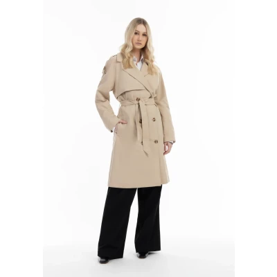 Abbildung von Dreimaster Markani Trenchcoat, Damen, Größe: 42, Beige
