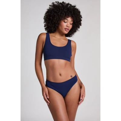 Abbildung von Hunkemöller Hoch ausgeschnittener String Dianne Blau