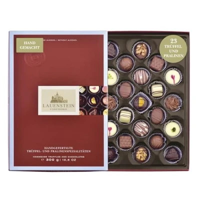 Abbildung von Lauensteiner Erlesene Köstlichkeiten 300g Pralinengeschenk 23 Pralinen OHNE ALKOHOL