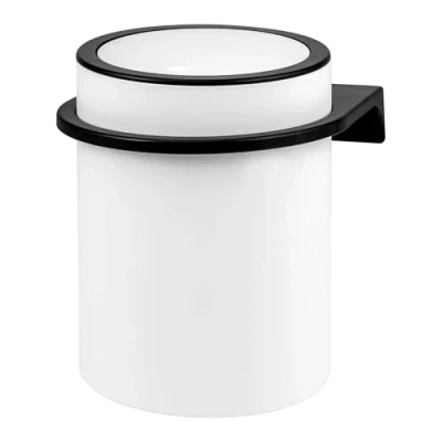 Abbildung von bremermann Kosmetikeimer inkl. Wandhalterung, 5,5 Liter Volumen, Kunststoff weiß