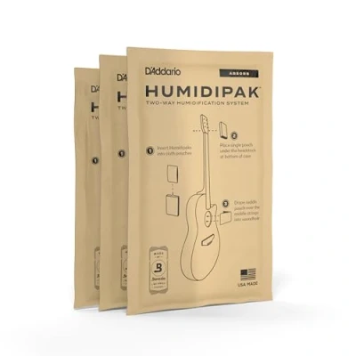 Abbildung von D&#039;Addario Gitarre Befeuchter Beutel für Humidipak Ersatzbeutel Two Way Absorb 3er Pack