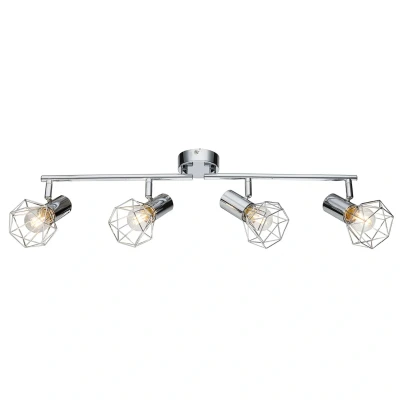Abbildung von Lighting XARA I Strahler Metall verchromt, 4x E14