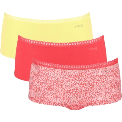 Abbildung von sloggi Panty &quot;GO Crush Short C3P&quot;, (Packung, 3 St., 3er Pack), mit Spitzendetails