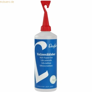 Abbildung von Läufer transparenter Vielzweckkleber, universeller Klebstoff in 100g Flasche, Verstreichkopf, ohne Lösungsmittel