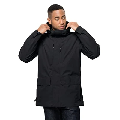Abbildung von Jack Wolfskin Herren West Coast Jacket Wetterschutzjacke, black, XXL