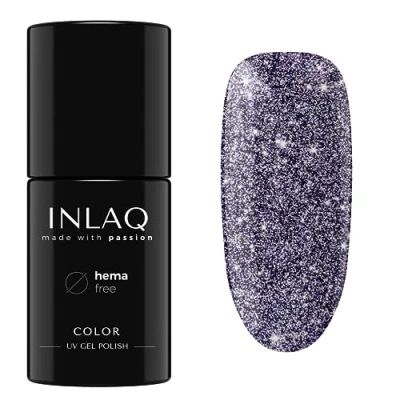 Abbildung von INLAQ® Hema Free UV Nagellack Glitzer Shiny Signs Sammlung Gel Nägel Glitzernd frei von Glitter Gellack Lack in Capricorn Farben 6ml