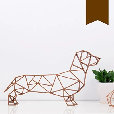 Abbildung von KLEINLAUT 3D Origami, Dackel, 30 x 17,2 cm (L), Braun