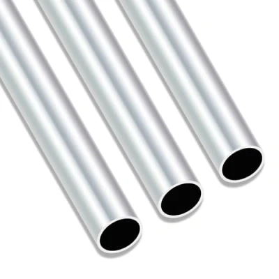 Abbildung von iMeistek 6063 Aluminium Rundrohr, 250 mm Länge, 20 Außendurchmesser, 18 Innendurchmesser, nahtlos, gerade, runde Rohre für Industrie, Dekoration, Architektur (3 Stück)