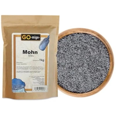 Abbildung von 1kg Mohn Blau Premium Qualität GOmigo 1000g