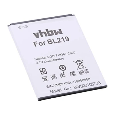 Abbildung von vhbw 1x Akku Ersatz für Lenovo BL219 Handy Smartphone Telefon (1900 mAh, 3,7 V, Li Ion)