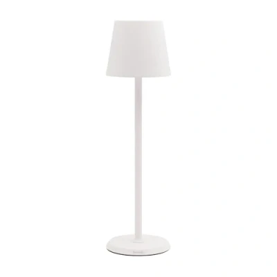 Abbildung von SECURIT LED Tischlampe Feline Für Cafés, Restaurants, Bars, Hotels Innen und Außen Kabellos Magnetisches USB Ladegerät Farbe Weiß