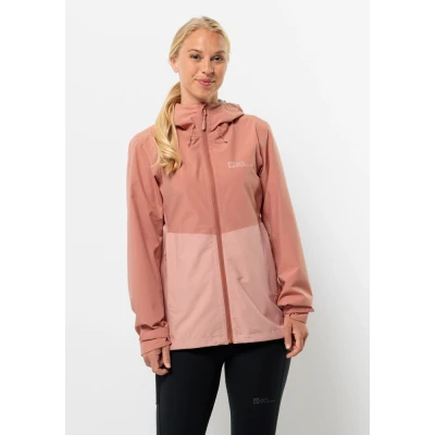 Abbildung von Jack Wolfskin Weiltal Regenjacke / wasserabweisende Jacke, Damen, Größe: XS, Astro dust