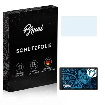 Abbildung von Bruni Schutzfolie kompatibel mit Garmin DriveSmart 76 Folie, glasklare Displayschutzfolie (2X)