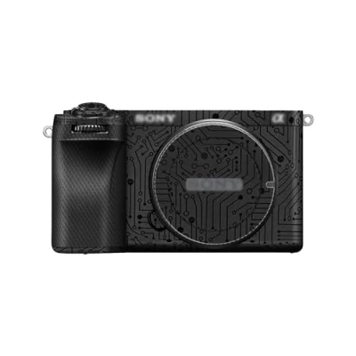 Abbildung von JJC Kamera Skin Sticker Body Wrap Schutzhülle für Sony A6700 ILCE 6700 3M Guard Film Anti Scratch Decals Shield (Circuit Board Black)