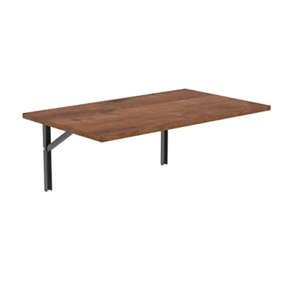 Abbildung von AKKE Wandklapptisch für Küche Zimmer Wohnzimmer Kinderzimmer 60 cm x cm, Wandtisch klappbar, Klappbarer Küchentisch Kindertisch, Klapptisch Klappschreibtisch Antik Eiche