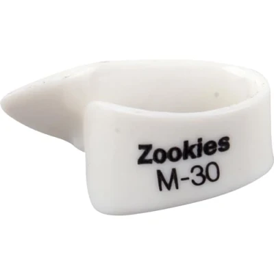 Abbildung von JIM DUNLOP Plektrum Daumen, Zookies M30, Weiß, 12 Stück, Kunststoff
