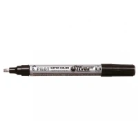 Abbildung von 12 x Pilot Lackmaler Breit 4mm Keilspitze silber