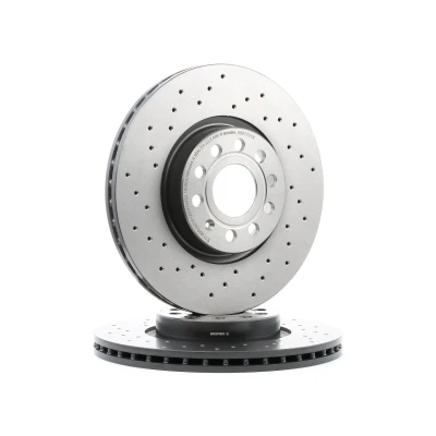 Abbildung von BREMBO XTRA LINE 09.9772.1X Bremsscheibe 312 25 5 gelocht/innenbel. beschichtet hochgekohlt mit Schrauben VOLKSWAGEN: Tiguan II, Sharan II kfzteile,