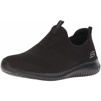 Abbildung von Skechers Damen Ultra Flex First Take Sneaker, Black Knit Mesh Trim, 37 EU