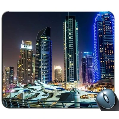 Abbildung von Gemeinsame Gaming Mouse pad, Dubai küstenlandschaft maßgeschneiderte rechteckige rutschfesten Gummi Mousepad pad