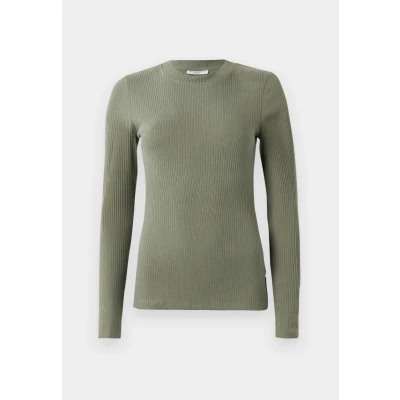 Abbildung von Marc O&#039;Polo Denim CREW NECK SLIM FIT Langarmshirt, Damen, Größe: Medium, Desert sage