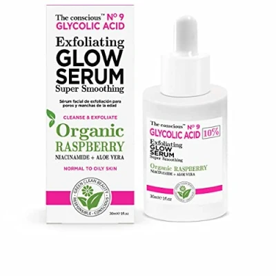 Abbildung von GLYCOLIC ACID exfoliating glow serum organic raspberry 30 ml