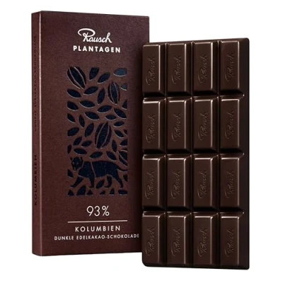 Abbildung von Rausch Kolumbien 93% Schokolade Tafel 125g hochwertige Tafelschokolade mit feinem Aroma Edelkakao Schokoladentafel aus nachhaltigem Anbau