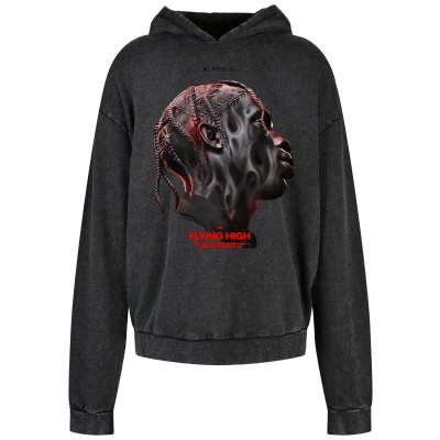 Abbildung von Upscale by Mister Tee Flying HIGH Oversize Hoody OVE Kapuzenpullover, Herren, Größe: Medium, Black