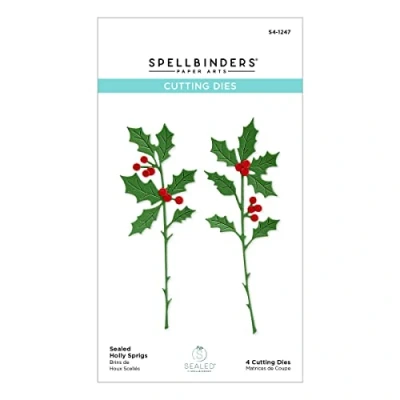 Abbildung von Spellbinders Sealed Holly Sprigs Etched Dies (S4 1247)