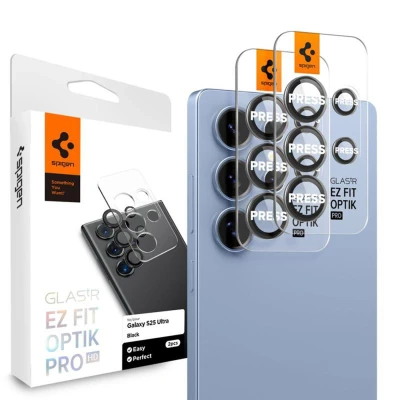 Abbildung von 2er Pack Samsung Galaxy S25 Ultra Panzerglas Spigen Glas.tR EZFit Optik Lens Protector 2 Linsen Protektor für