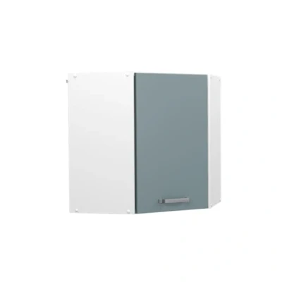 Abbildung von Vicco Eckhängeschrank R Line, Blau Grau/Weiß, 57 cm