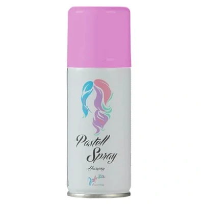 Abbildung von 100ml Jofrika buntes Pastell Spray Haarspray Colorspray bunt Fasching Karneval auswaschbare Haarfarbe (Violett, 100ml)