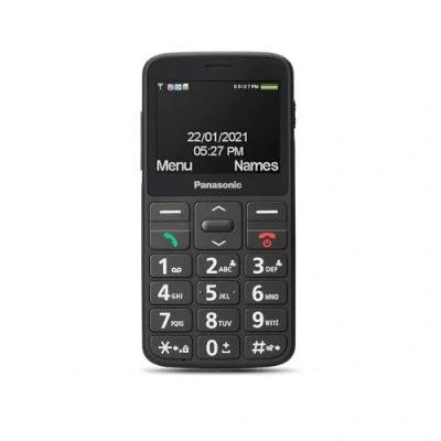 Abbildung von Panasonic KX TU160EXB Essentials Mobiltelefon für Senioren, SOS Notruftaste, große Separate Tasten, Schrift und Nummernanzeige, Schwarz