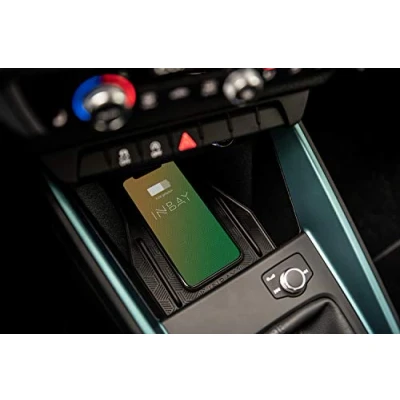 Abbildung von INBAY 15W Handyhalterung Auto Ablagefach Induktiv/Kabellos passend für Audi A1 Sportback/Allstreet/Citycarver (GB) Autohalterung Zubehör Innenraum Qi