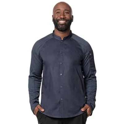 Abbildung von Chef Works Herren Tulum Coat Kochmantel, GRAU, Small