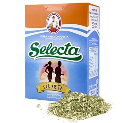 Abbildung von Selecta Yerba Mate Tee Silueta 0.5 kg + Geschenk Probe (40g): Reich an Antioxidantien und Vitaminen, beschleunigt den Stoffwechsel, zuckerfrei Paraguay