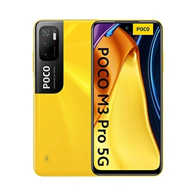 Abbildung von Poco M3 Pro Smartphone Dual 5G RAM 4GB ROM 64GB MediaTek Dimensity 700, 6,5&quot; 90 Hz FHD+ DotDisplay Bildschirm, Akku 5000 mAh (typ), 48 MP AI Dreifachkamera (Globalversion) Gelb