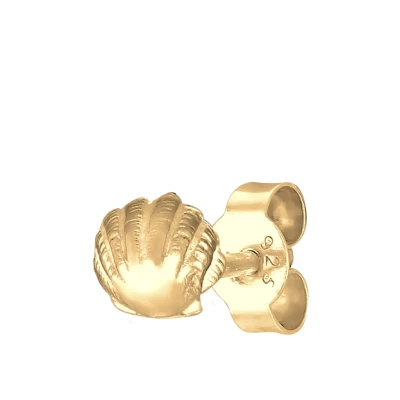 Abbildung von Elli Basic Shell Einzelner Ohrring goldcoloured, Damen, Größe: One Size, Gold coloured