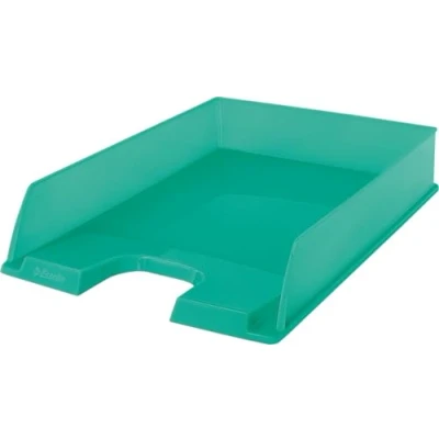 Abbildung von Esselte Briefablage, Stapelbarer A4 Papierablageordner Für Dokumente, Kataloge, Broschüren und Zeitschriften, Zuhause/Büro, Zur Schreibtischorganisation, Colour&#039;Breeze Serie, Grün, 626275