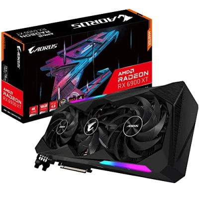 Abbildung von Gigabyte Radeon RX 6900 XT Master 16G Rev 2.0 (16GB GDDR6/PCI Express 4.0/2335MHz/16000MHz) GV R69XTAORUS M 16GD Schwarz
