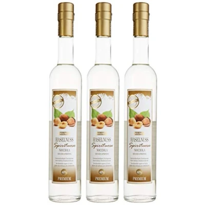 Abbildung von Dolomiti Haselnuss Schnaps Premium Spirituose 40% vol. Haselnussschnaps 3 x 0.5 Liter 3028